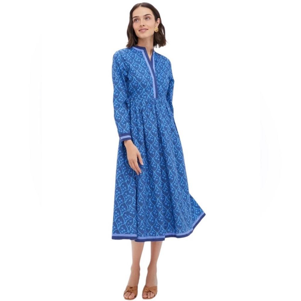 NEW Tuckernuck Nancy dress. Navy Cerulean. S. NWT. - Picture 2 of 8